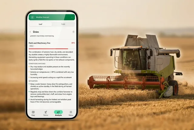 Desktop or tablet screenshot — AI field analysis report