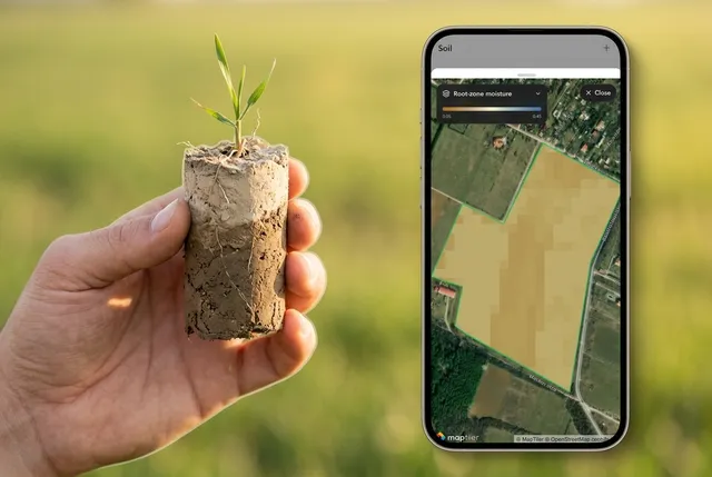 Screenshot — soil moisture view or forecast chart